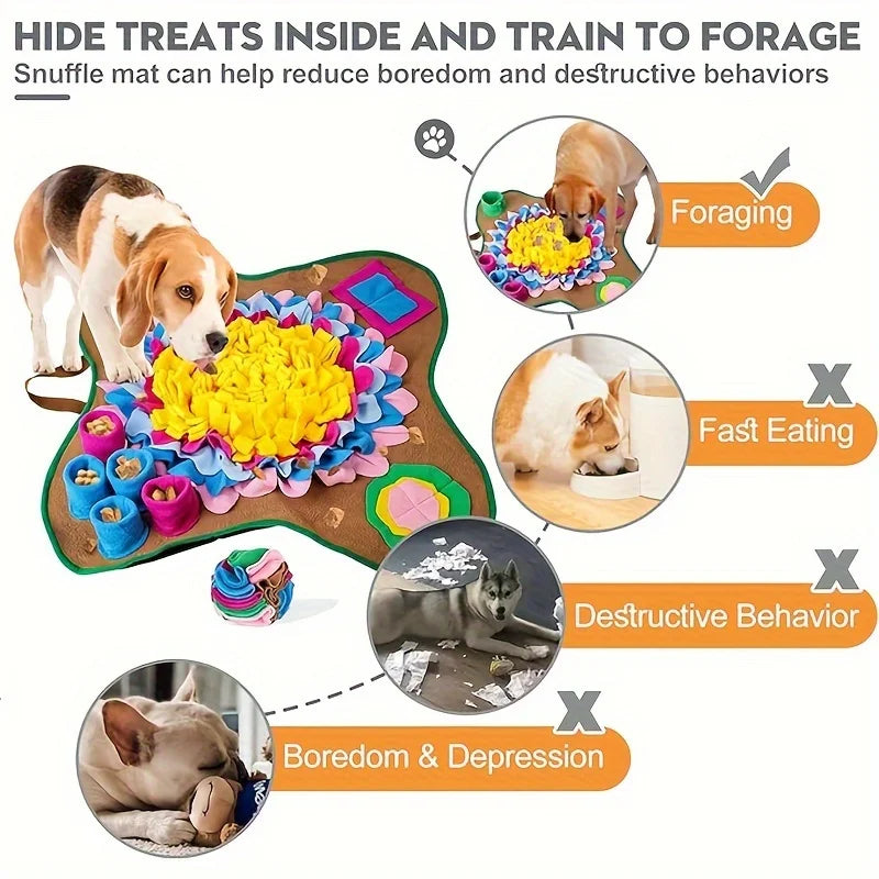 Dog Snuffle Mat for Training & Feeding