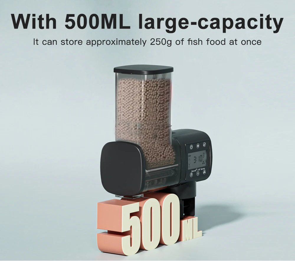 Intelligent Automatic Aquarium Fish Feeder – Digital Timer, WiFi & Remote Control