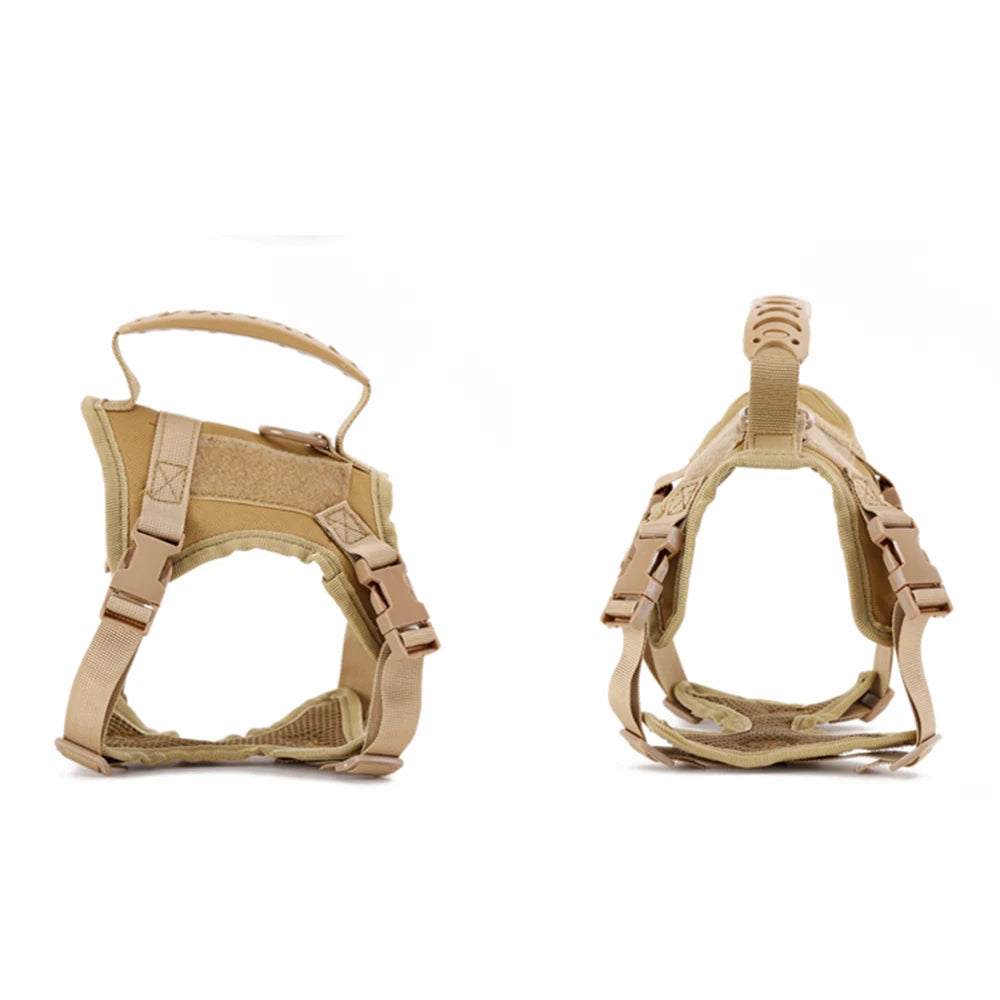 Tactical Escape-Proof Cat & Dog Harness – Adjustable Soft Mesh Vest with Control Handle