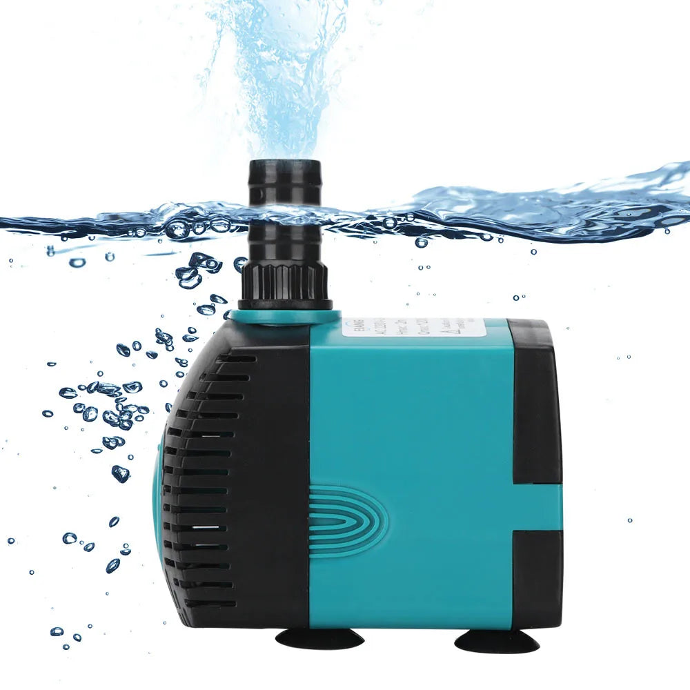 Ultra-Quiet Submersible Water Fountain Pump – Adjustable Flow for Aquariums & Ponds (220–240V)