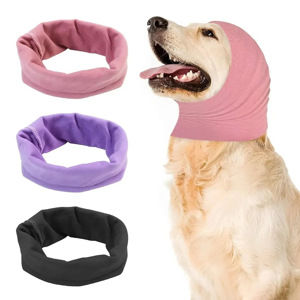 Calming Dog Ears Cover – Noise-Reducing Headscarf for Medium & Large Dogs