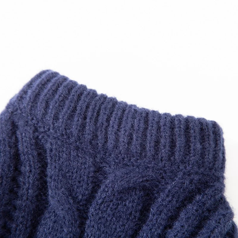 Winter Knit Dog & Cat Sweater with Turtleneck