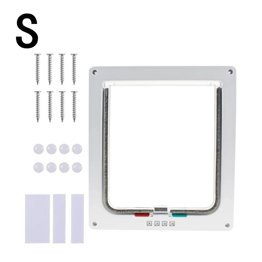 Pet Door – Cat Door, Two-Way Access Door for Cats & Dogs, Glass Acrylic Panel for Pet Houses