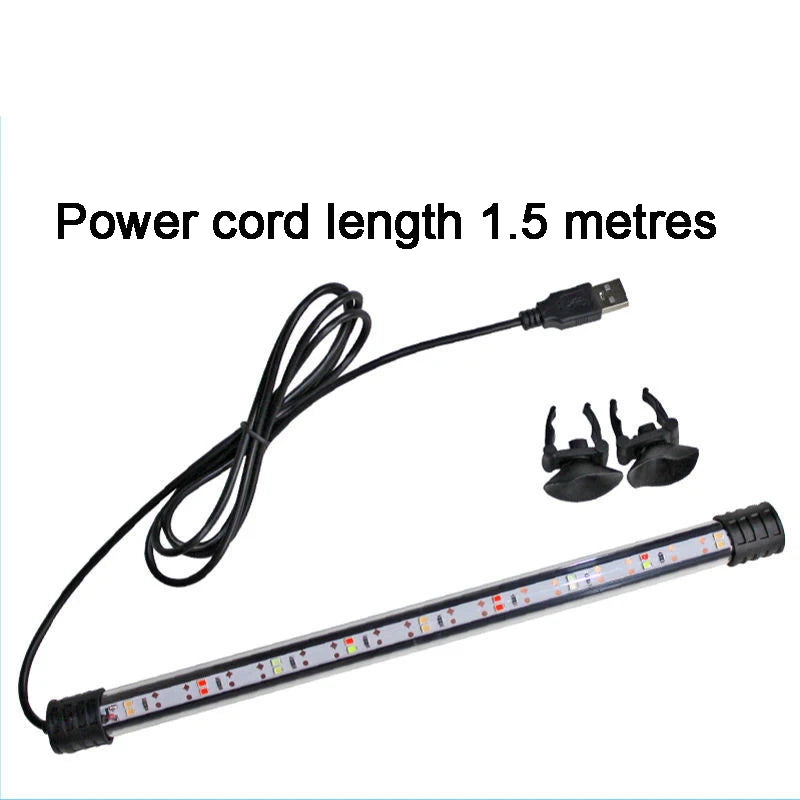 USB Aquarium LED Light – Waterproof Submersible Fish Tank & Plant Grow Lamp