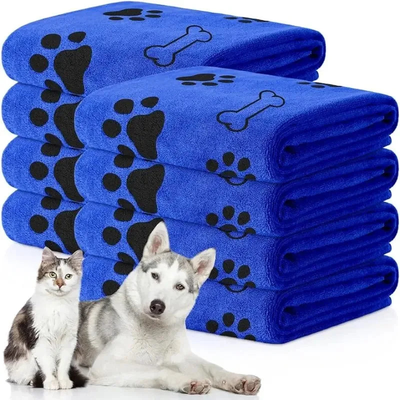 Quick-Drying Microfiber Pet Towel – Ultra-Absorbent Pet Bath Drying Cloth