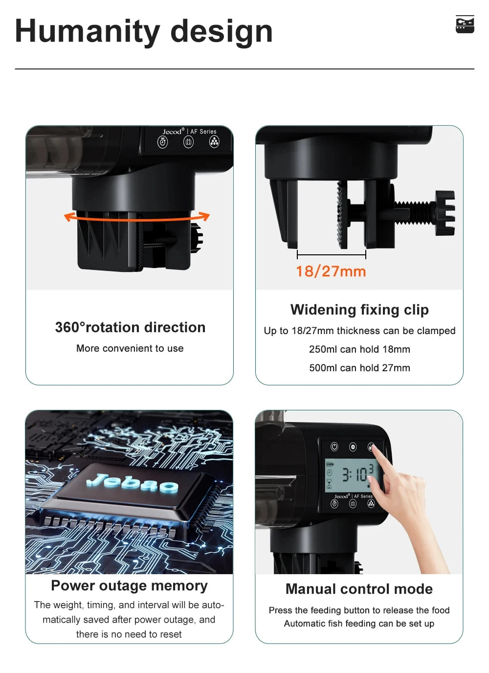 Intelligent Automatic Aquarium Fish Feeder – Digital Timer, WiFi & Remote Control