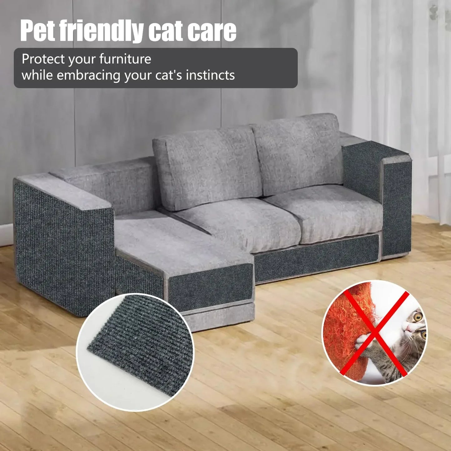 Elegant Sofa Shield - The Chic Solution to Cat Scratches!