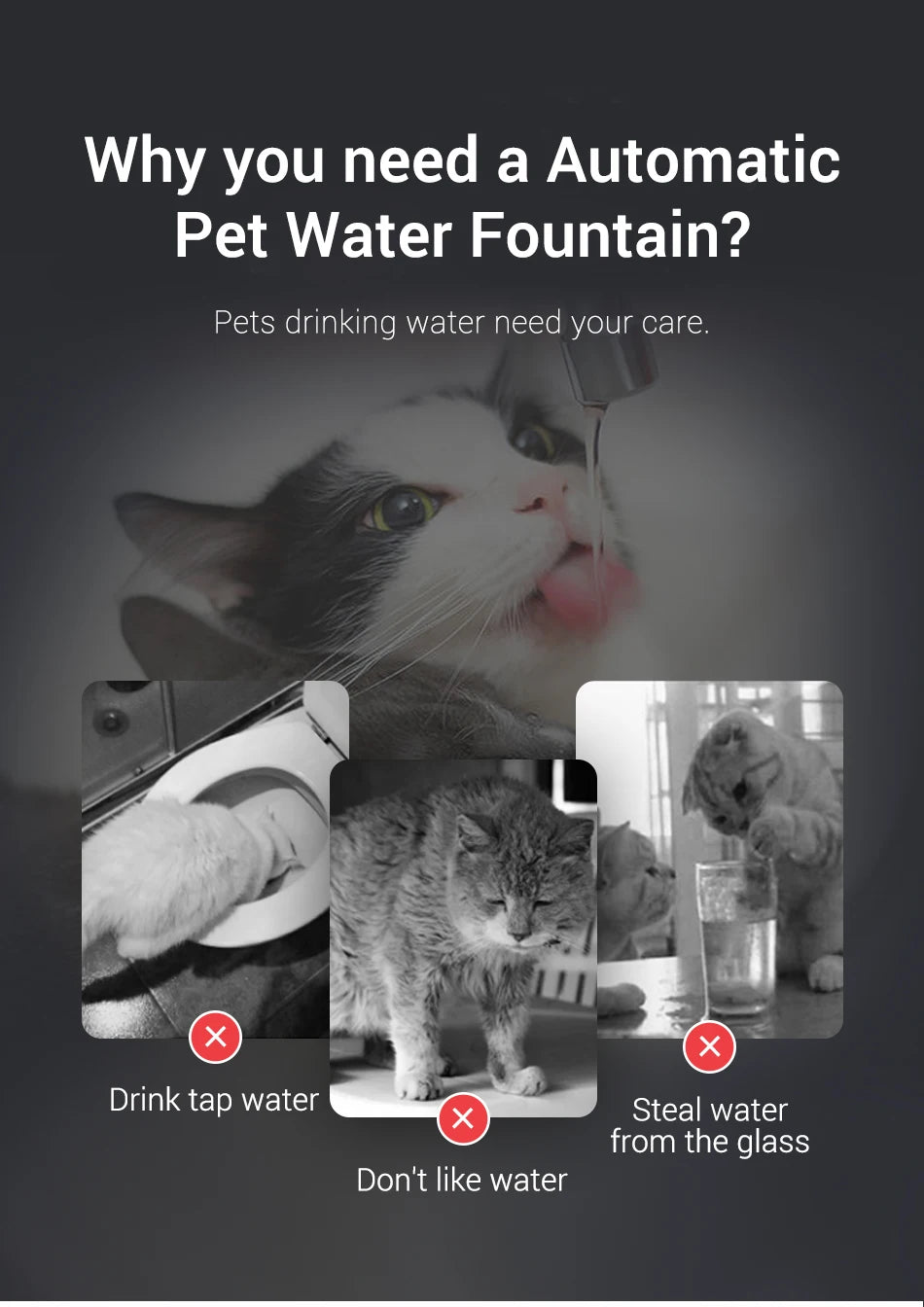 Smart Pet Water Fountain – Ultra Quiet 1.5L Drinking Dispenser with Double Filtration