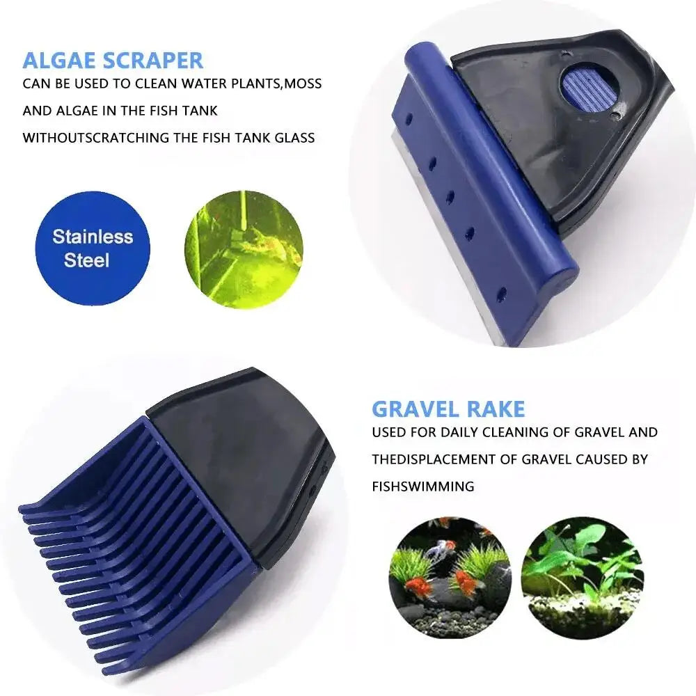 5-in-1 Fish Tank Cleaning Kit for Aquarium Maintenance