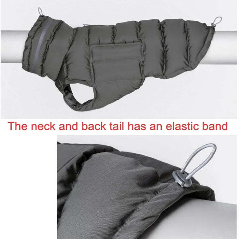 Reflective Waterproof Winter Dog Coat – Warm Fleece Padded Vest