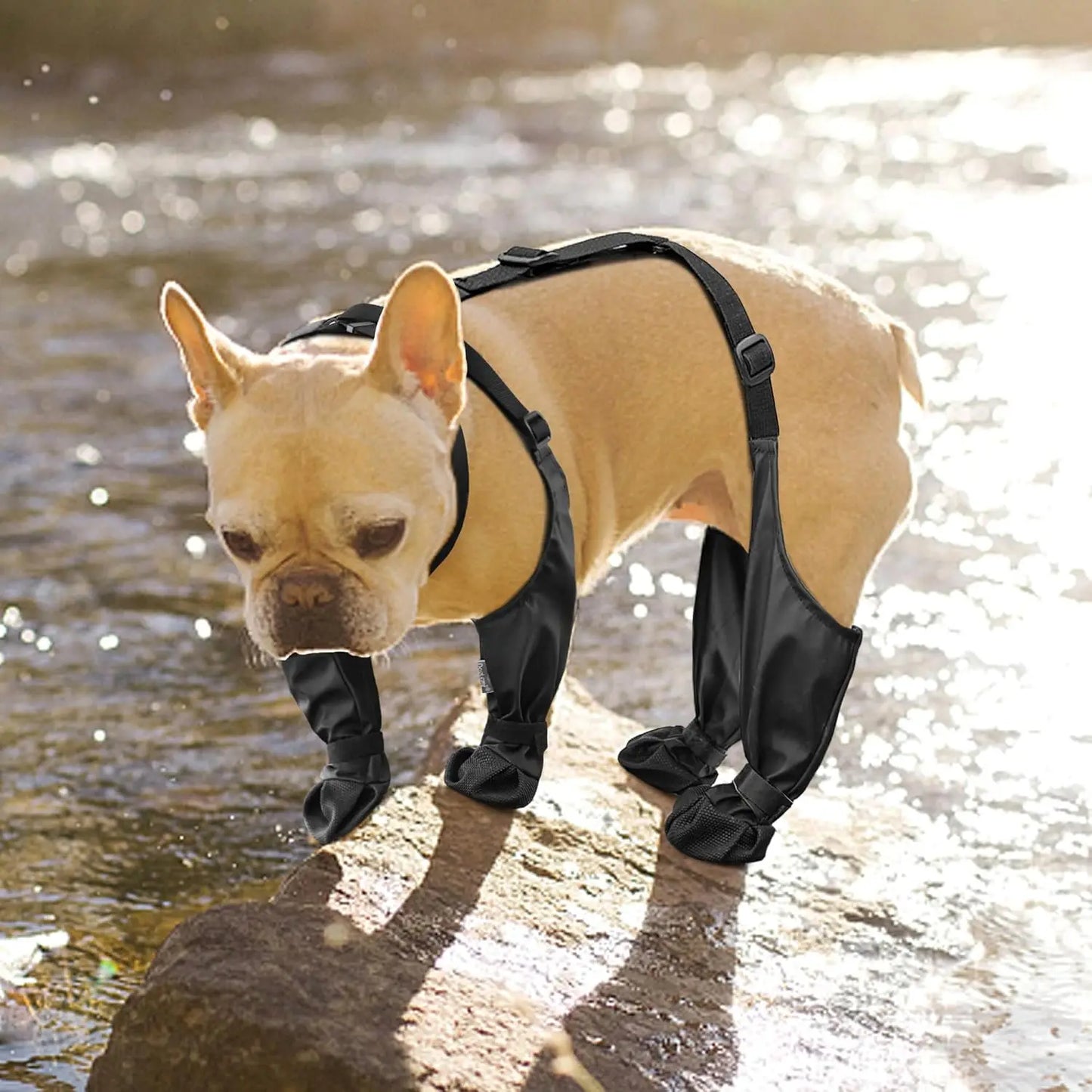 Anti-Slip Dog Shoes – Paw Protector, Rain & Outdoor Booties, Dirt-Proof, Secure Fit