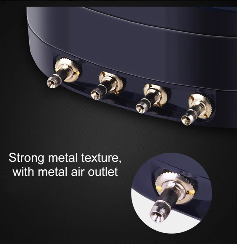 Silent Adjustable Aquarium Air Pump – High Power Water Circulator for Fish Tanks