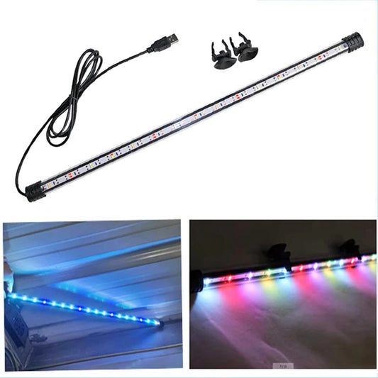 USB Aquarium LED Light – Waterproof Submersible Fish Tank & Plant Grow Lamp