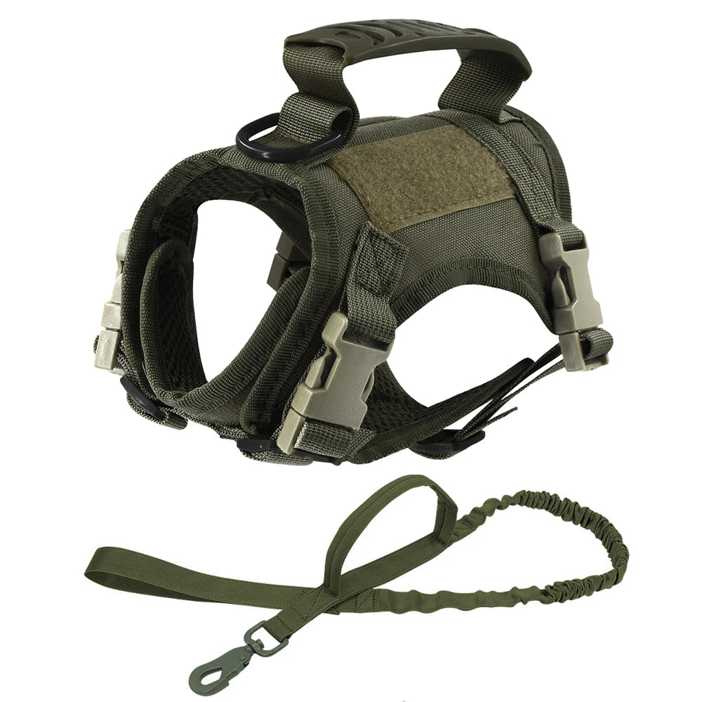 Tactical Escape-Proof Cat & Dog Harness – Adjustable Soft Mesh Vest with Control Handle