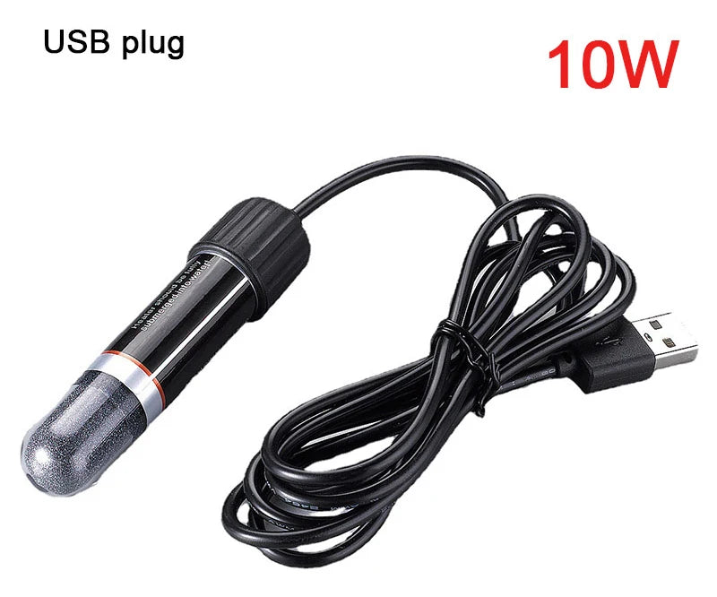 USB Mini Aquarium Heater  –  Constant Temperature Submersible Thermostat Heater Rod for Small Fish Tanks