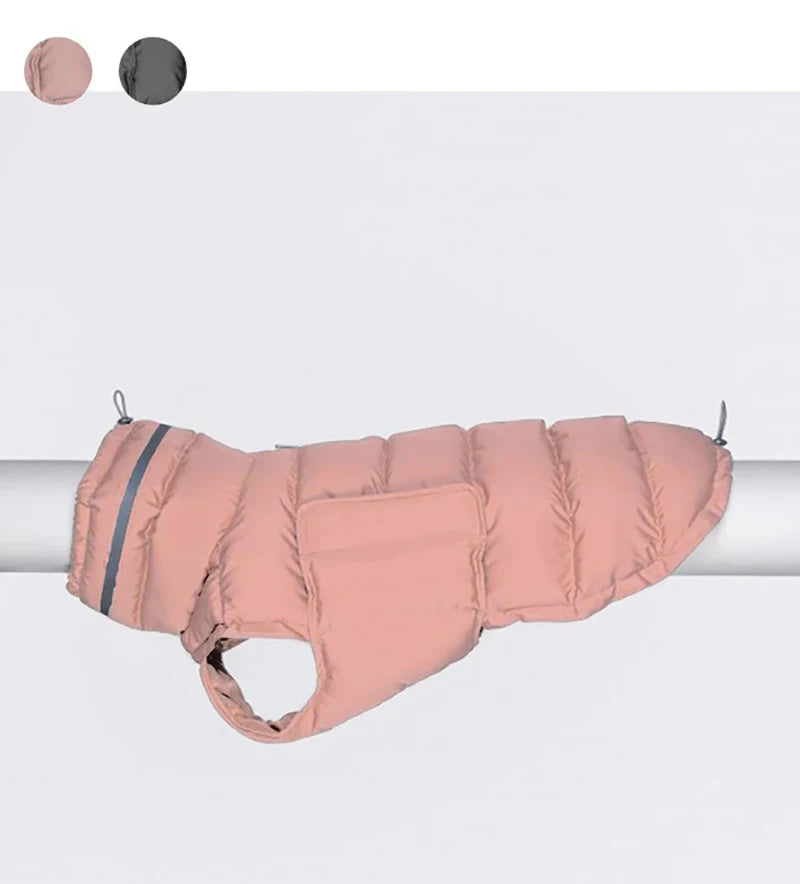 Reflective Waterproof Winter Dog Coat – Warm Fleece Padded Vest