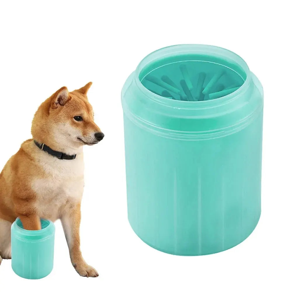 Pet Foot Washing Cup – Portable Dog Paw Cleaner with Soft Silicone Bristles