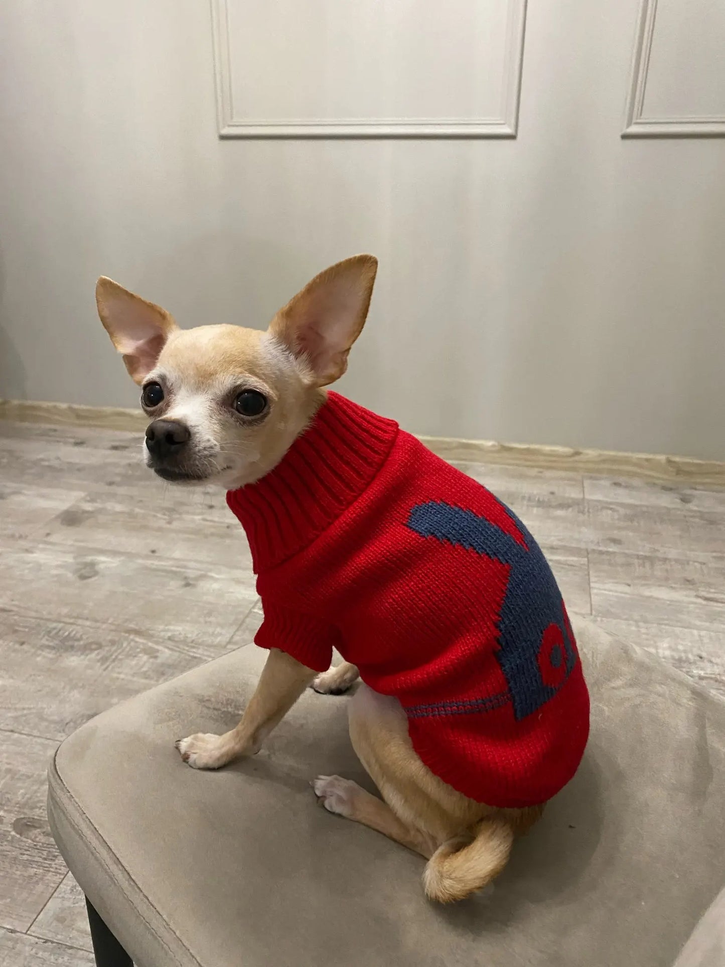 Warm Knitted Dog Sweater – Cozy Winter Clothes for Small & Medium Dogs