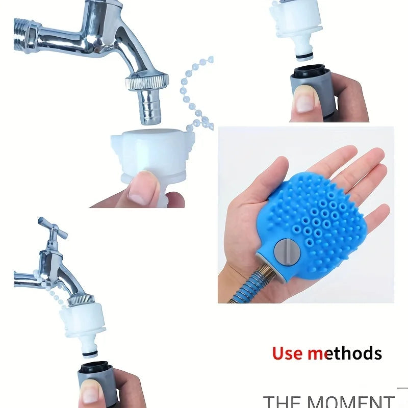 High-Pressure Pet Shower Sprayer with Soap Dispenser