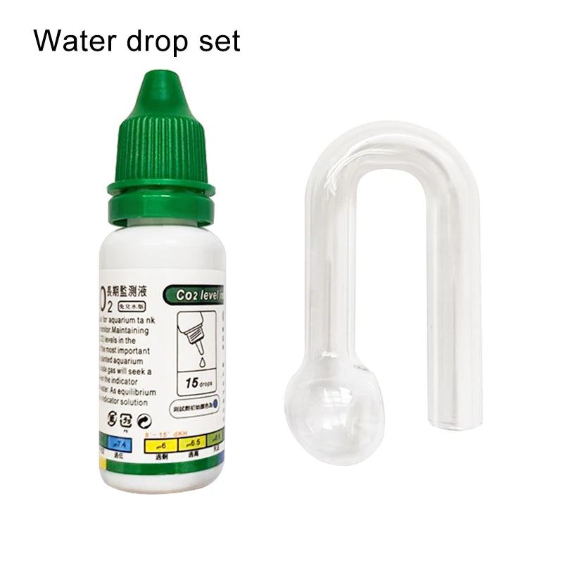 Aquarium CO2 Indicator Liquid – Glass Drop Checker for Plants, Grass, and Fish Tank