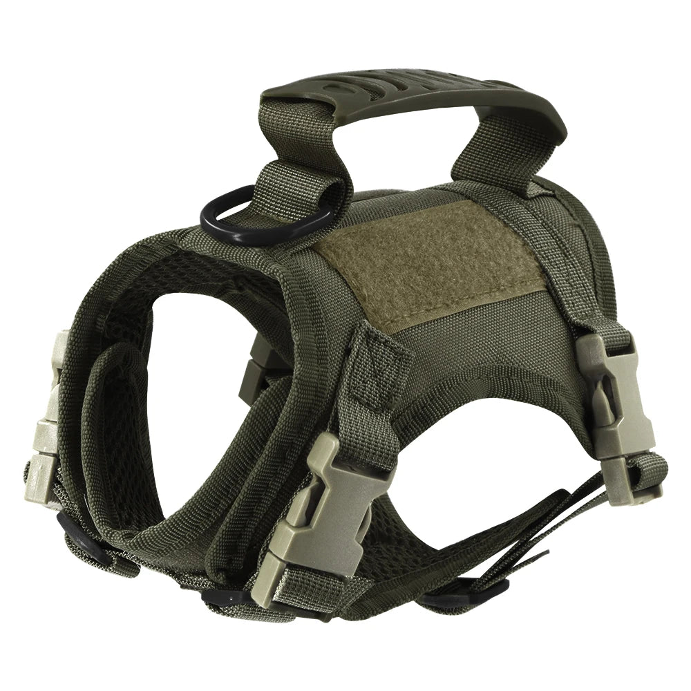 Tactical Escape-Proof Cat & Dog Harness – Adjustable Soft Mesh Vest with Control Handle