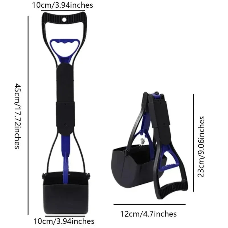 Foldable Dog Pooper Scooper with Long Handle